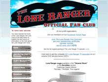 Tablet Screenshot of lonerangerfanclub.com